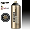 SPRAY MONTANA GOLD SERIES 400ml TRANSPRNT BLACK MXG-T9000