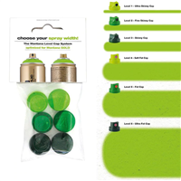 SPRAY CAPS SET 6 MONTANA GREEN LEVEL MXGCAPSET-2