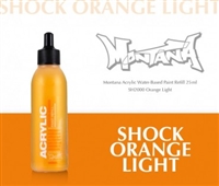 ACRYLIC MONTANA REFILL 25ML SHOCK ORANGE LIGHT MXA323546