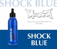 ACRYLIC MONTANA REFILL 25ML SHOCK BLUE MXA323638