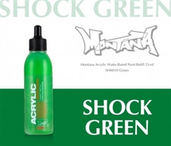 ACRYLIC MONTANA REFILL 25ML SHOCK GREEN MXA323669