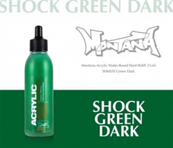 ACRYLIC MONTANA REFILL 25ML SHOCK GREEN DARK MXA323676