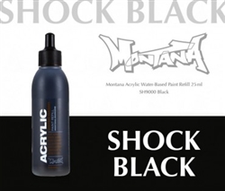 ACRYLIC MONTANA REFILL 25ML SHOCK BLACK MXA323713