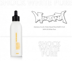 ACRYLIC MONTANA REFILL 25ML SHOCK WHITE PURE MXA323720