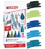 EDDING 4500 TEXTILE MARKER SET 5 COOL COLORS ED4500-5099