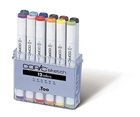 COPIC SKETCH MARKER SET - 12PC BASIC COLORS CMSB12