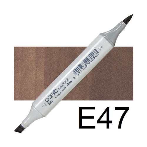 MARKER COPIC SKETCH E47 DARK BROWN CME47-S