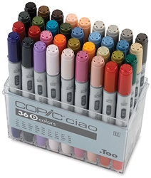 CIAO COPIC MARKER SET - 36PC SET D CMI36D