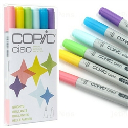 CIAO COPIC MARKER SET - 6PC SET BRIGHTS CMI6BRIGHTS