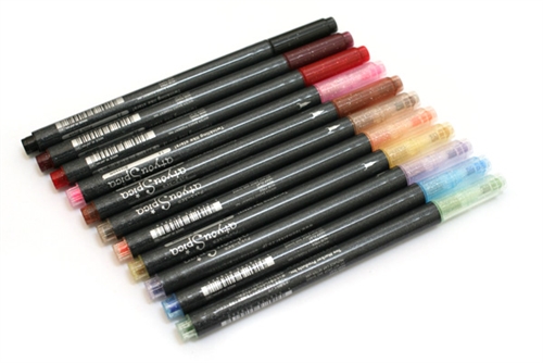 Pentel Touch Sign Pen with brush tip, Set of 6 Pastel Colors (B)