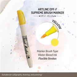 ARTLINE SUPREME BRUSH MARKER YELLOW 5AM