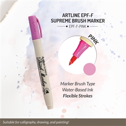 ARTLINE SUPREME BRUSH MARKER PINK 5F