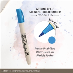 ARTLINE SUPREME BRUSH MARKER SKY BLUE 5AC