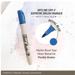 ARTLINE SUPREME BRUSH MARKER ROYAL BLUE 5AO