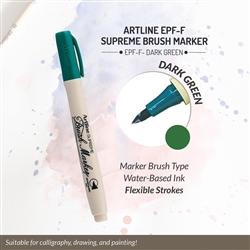 ARTLINE SUPREME BRUSH MARKER DARK GREEN 5VO