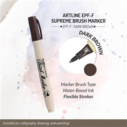 ARTLINE SUPREME BRUSH MARKER DARK BROWN 5CAO