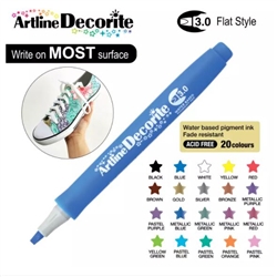 ARTLINE DECORITE 3.0 FLAT MARKER BLUE 6A