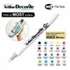 ARTLINE DECORITE 3.0 FLAT MARKER WHITE 6B