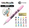 ARTLINE DECORITE 3.0 FLAT MARKER PASTEL PINK 6F