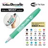 ARTLINE DECORITE 3.0 FLAT MARKER PASTEL GREEN 6V