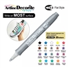 ARTLINE DECORITE 3.0 FLAT MARKER SILVER 6P