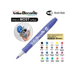 BRUSH PEN ARTLINE DECORITE PASTEL PURPLE 3M