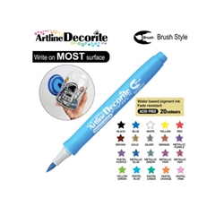 BRUSH PEN ARTLINE DECORITE METALLIC BLUE 3AA