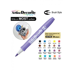 BRUSH PEN ARTLINE DECORITE METALLIC PURPLE 3MM