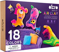 OKTO AIR DRY CLAY SET 18 COLORS OK70151