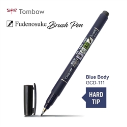 FUDENOSUKE BRUSH PEN HARD TIP BLACK CARDED TB82038