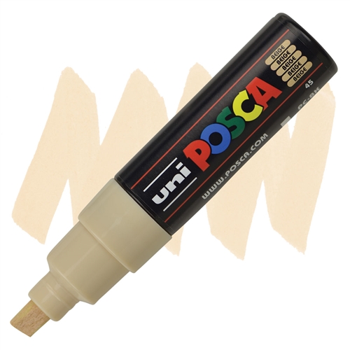 Posca PC-8K Broad Chisel Beige Paint Marker