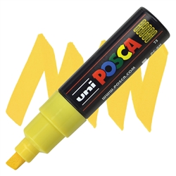 ACRYLIC MARKER POSCA PC-8K BROAD CHISEL STRAW YELLOW PX107524000