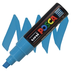 ACRYLIC MARKER POSCA PC-8K BROAD CHISEL TURQUOISE PX107615000