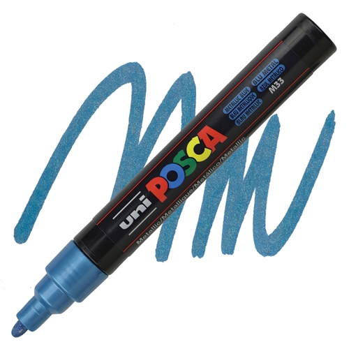 Uni-Ball POSCA PC-5M Paint Marker Art Pens - Black, White, Deep