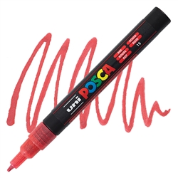 ACRYLIC MARKER POSCA PC-3M FINE GLITTER RED PX198010000