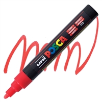 ACRYLIC MARKER POSCA PC-5M MEDIUM FLUORESCENT RED PX198044000