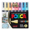 POSCA ACRYLIC PAINT MARKER PC-5M MEDIUM SET 8 SOFT COLORS PX249219000