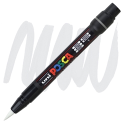 ACRYLIC MARKER POSCA PCF-350 BRUSH WHITE PX146605000-DISC