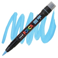 ACRYLIC MARKER POSCA PCF-350 BRUSH LIGHT BLUE PX146639000-DISC