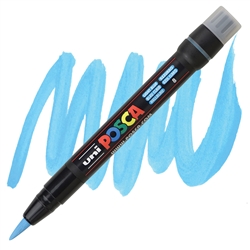 ACRYLIC MARKER POSCA PCF-350 BRUSH LIGHT BLUE PX146639000-DISC