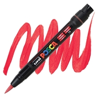 ACRYLIC MARKER POSCA PCF-350 BRUSH RED PX146654000-DISC