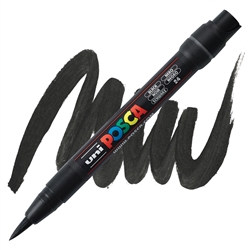 ACRYLIC MARKER POSCA PCF-350 BRUSH BLACK PX146662000-DISC