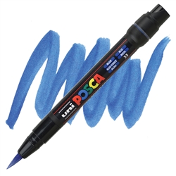 ACRYLIC MARKER POSCA PCF-350 BRUSH BLUE PX146670000-DISC