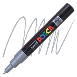 ACRYLIC MARKER POSCA PC-1M EXTRA FINE METALLIC SILVER PX17913000