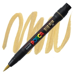 ACRYLIC MARKER POSCA PCF-350 BRUSH METALLIC GOLD PX146688000-DISC