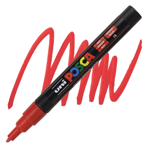 MARKER POSCA PC-3M FINE RED PX156596000