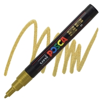 ACRYLIC MARKER POSCA PC-3M FINE METALLIC GOLD PX179382000