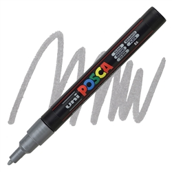 ACRYLIC MARKER POSCA PC-3M FINE METALLIC SILVER PX179390000