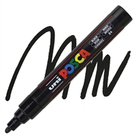 ACRYLIC MARKER POSCA PC-5M MEDIUM BLACK PX152777000