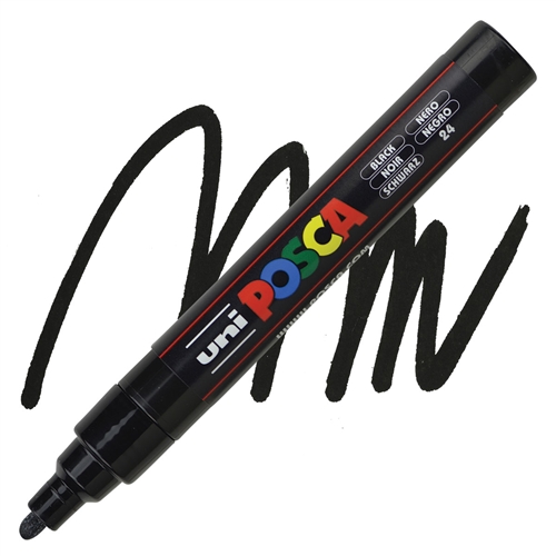 Marker Posca Pc-5m Medium Black Px152777000